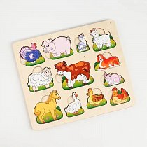 Развивающая доска «Чей малыш? Домашние животные», 5402603