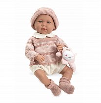Arias Мягкий пупс в розовом свитере (звук), 45 см, Т11118