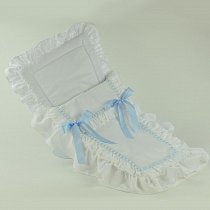 Конверт белый с голубыми бантами для кукол ASI (0000088)