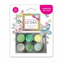 Lukky крем-тени для век с блёстками,6 цветов, Т18931