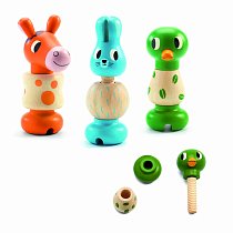 Набор игрушек Пирамидки Три друга, 06312 Djeco