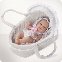 Пупс Arias Elegance со стразами Swarovski в люльке-переноске 33 см, Т59777