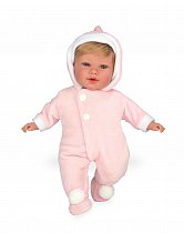 Интерактивный пупс с мягким телом Arias Elegance в розовом комбинезоне, 42 см, Arias, Т16352