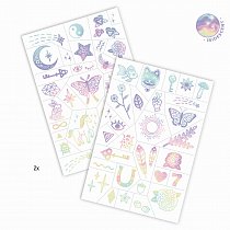 Татуировки украшения Бабочки, 2 листа, Djeco, 09596