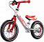 Алюминиевый беговел с ручным тормозом и надувными колесами 12' Small Rider Foot Racer 3 AIR (Серебро-красный), MEGA006
