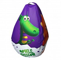 Мешок-рюкзак-подушка, спинка для тюбингов ST4, Small Rider Bags Динозаврики (фиолетовый)