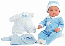 Кукла Arias Elegance с комплектом одежды (голубой цвет) 33 см (звук), Т13724