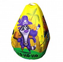 Мешок-рюкзак-подушка, спинка для тюбингов ST4, Small Rider Bags Пираты (желтый)