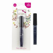 Жидкая подводка для контура глаз, цвет черный с блестками, Lukky, Т16740