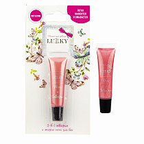 Аквагрим и жидкие тени для век 2-в-1, цвет розовый металлик, Lukky, Т16748