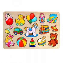 Рамка-вкладыш для малышей "Игрушки", 15 деталей, 5402604