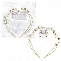 Lukky Fashion ободок 1 шт, жемчужины, Т21516