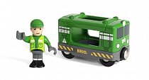 BRIO Игровой набор "Грузовой вагон с машинистом" 33894