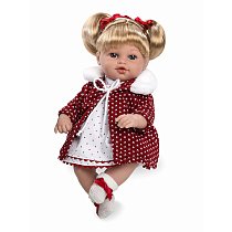 Кукла Arias Elegance c соской в бордовом наряде (звук), 33 см, Т11088
