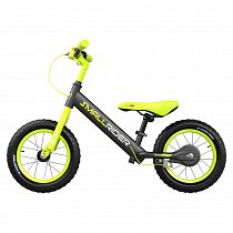 Детский беговел с надувными колесами и тормозом Small Rider Ranger 3 Neon (лайм), MEGA001