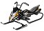 Снегокат-снегоход Small Rider Scorpion DUO, две лыжи спереди (черный с оранжевым), 1184516