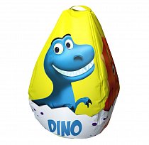 Мешок-рюкзак-подушка, спинка для тюбингов ST4, Small Rider Bags Динозаврики, (желтый)