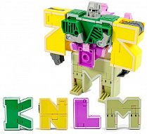 Робот-рейнджер Lingvo Zoo, робот трансформер, трансбот Зообот, английские буквы K L M N, 1Toy