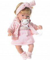 Arias кукла-блондинка в розовой одежке 26 см, со звуком, Т58639