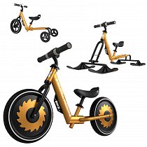 Детский беговел-снегокат трансформер 3 в 1 Small Rider Roadster X Plus Combo (бронза), 1643847