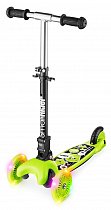 Трехколесный самокат со складной ручкой и 3 светящимися колесами Small Rider Randy Flash (зеленый), 1182662