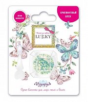 Клейкие блёстки для лица и тела сухие, спрессованные, цвет "Изумруд", Lukky, Т18897