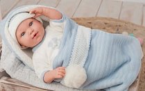 Arias ELEGANCE Iria кукла 42 см., соска и одеяло, со звуком, Т19812