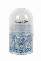 Роликовый гель с блестками для лица и тела с ароматом клубники, бирюзовый-серебристый, 1toy, Т15378