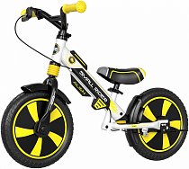 Беговел с 2-мя амортизаторами и 2-мя тормозами Small Rider Roadster Pro (EVA, желтый, 2021), MEGA0207