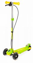 Трехколесный самокат Small Rider Galaxy (светящиеся колеса и ручной тормоз) (CZ) (зелено-желтый), 377544