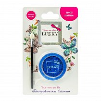 Lukky Гель-тени для век с блёстками и голографическими звёздочками Синий Т18879