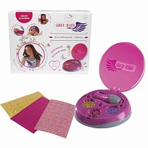 Набор для декорирования волос из серии Бьюти-Дизайн Блестящий стиль с 3 видами мини-заколок и прибором, Lukky, Т16194