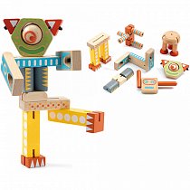 Деревянный конструктор Djeco «Роботы», 06435